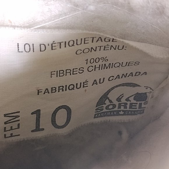 Sorel Men's Caribou Waterproof Winter Boots - Buff - Size 10 - Picture 7 of 7